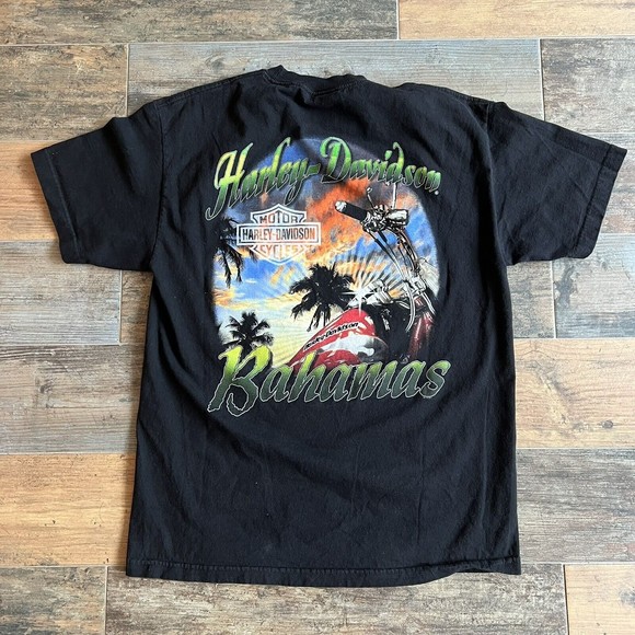 Harley-Davidson Other - Men's Harley Davidson Motorcycles Graphic T-Shirt L Large Short Sleeve Bahamas